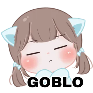 😁 GOBLO การ์ตูน, ผู้หญิง, Goblo, ส่อเสียด, ศัพท์แสลง telegram sticker