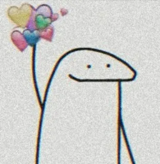 ❤️ boneco palito, corações, amor, desenho animado, saudável telegram sticker