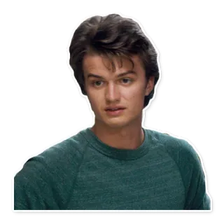 😎 Steve Harrington Stranger Things Steve Harrington, Stranger Things, Personage, Portret whatsapp sticker