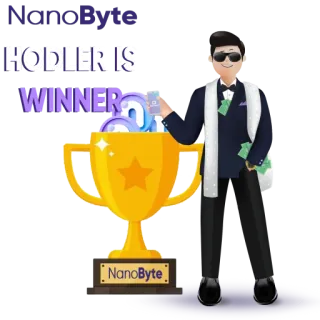 🏆 HODLER IS WINNER Krypto, Hodl, Gewinner, Investment, Kryptowährung, Trophäe, Geld telegram sticker
