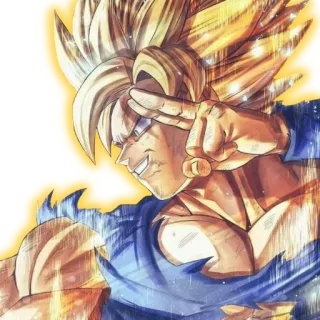👋 Goku Dragon Ball Anime, Goku, Dragon Ball, Super Saiyajin telegram sticker
