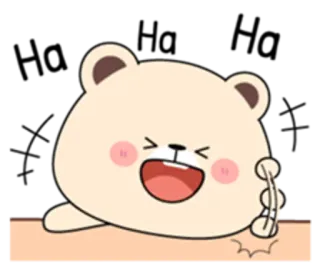 🎵 gấu, hoạt hình, vui vẻ, nhãn dán, dễ thương telegram sticker