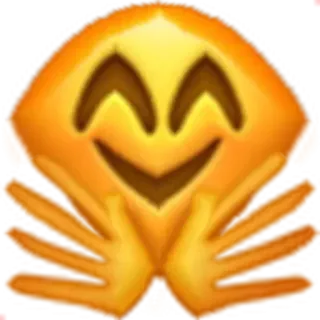 🤗 Emoji, Câlin, Émoticône, Joyeux, Amour telegram sticker