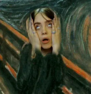 🙄 Billie Eilish Billie Eilish, นักร้อง, ป็อปสตาร์, ดนตรี, คนดัง telegram sticker