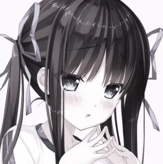 🕸️ 动漫, 女孩, 漫画, 角色, 可爱, 女学生, 插画 whatsapp sticker