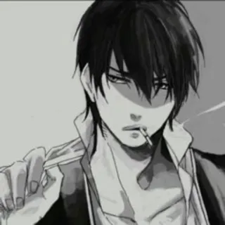 🚬 Anime, Thuốc lá, Hút thuốc, Manga, Nhân vật whatsapp sticker