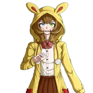 🌟 Anime, Hoạt hình, Nhân vật, Nữ, Áo hoodie, Dễ thương telegram sticker