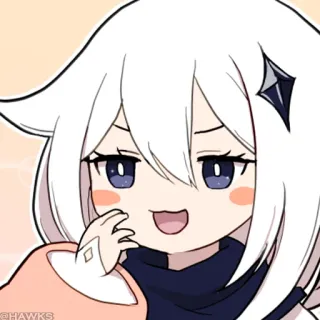 💠 Paimon Genshin Impact anime, cartoon, cute, paimon, genshin impact, video game telegram sticker