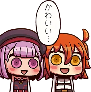 😳 かわいい… 애니메이션, 귀여운, 일본, 캐릭터, 우정 whatsapp sticker