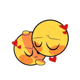 🟡 อิโมจิ, ความรัก, ความโรแมนติก, น่ารัก, หัวใจ, ความรักใคร่ telegram sticker