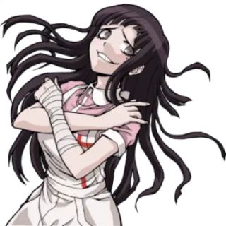 😏 Mikan Tsumiki Danganronpa anime, danganronpa, pielęgniarka, mikan tsumiki, fanart whatsapp sticker