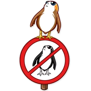 Porg telegram stickers