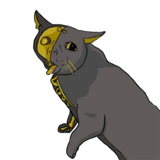 🥴 猫, 动物, 贴纸, 卡通, 可爱 telegram sticker