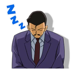 😴 sleepy, sleeping, zz, man, businessman, tired whatsapp sticker