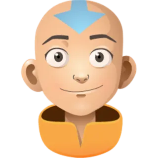 💢 Aang Avatar: The Last Airbender 아앙, 아바타, 아바타 아앙의 전설, 만화, 애니메이션 시리즈 telegram sticker