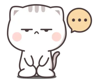 😾 gato, pegatina, dibujos animados, lindo, animal telegram sticker