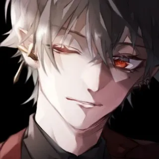 🤍 anime, manga, character, art, portrait whatsapp sticker