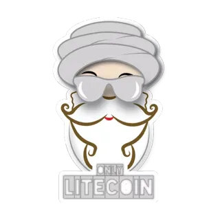 😚 ONLY LITECOIN คริปโทเคอร์เรนซี, ไลต์คอยน์, สกุลเงินดิจิทัล, บล็อกเชน, เทคโนโลยี, การเงิน telegram sticker