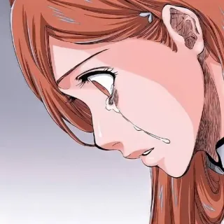 😭 Anime, Manga, Kobieta, Płacz, Smutny, Łza telegram sticker