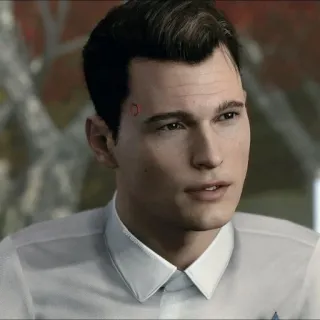 🌟 Connor Detroit: Become Human 안드로이드, 사이보그, 게임, 캐릭터, 잘생긴 telegram sticker