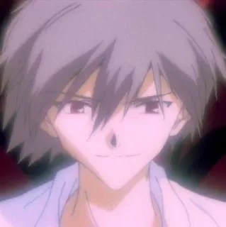 🌟 Kaworu Nagisa Neon Genesis Evangelion Anime, Kaworu, Evangelion, Charakter, Manga telegram sticker