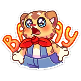 😫 BABY Bebé, Lindo, Animal, Dibujo animado, Adhesivo, Personaje telegram sticker