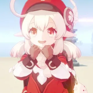 💗 Klee Genshin Impact 可莉, 原神, 动漫, 游戏角色, 可爱, 红色, 游戏, 女性 telegram sticker