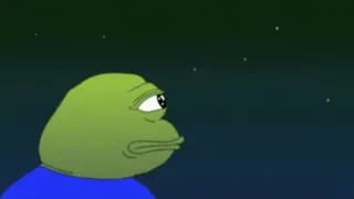 😞 Pepe the Frog pepe, frosch, meme, internet meme, traurig, einsam, sterne beobachten whatsapp sticker