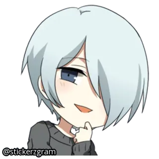 ☺️ @stickerzgram Аниме, Манга, Стикер, Персонаж, Мультфильм telegram sticker