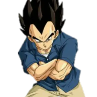 🏃‍♂ Vegeta Dragon Ball 애니메이션, 드래곤볼, 베지터, 사이어인, 만화, 왕자 telegram sticker