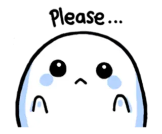 🙁 lindo, kawaii, adorable, dibujos animados, emoji whatsapp sticker