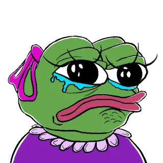 🥲 Pepe the Frog pepe, rana, triste, piangendo, meme, meme internet whatsapp sticker
