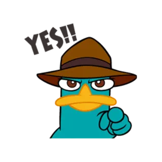 Perry Agent P  Unique Faces telegram stickers
