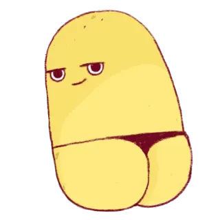 😏 Картофель, Мультфильм, Милый, Смешной telegram sticker