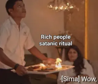 🔥 Rich people satanic ritual
-[Sima] Wow, 悪魔的, 儀式, 金持ち, 人々, 火, 高級, 高価 telegram sticker