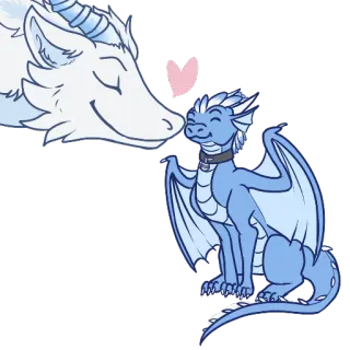 💕 dragão, desenho animado, animal, fofo, fantasia, ilustração telegram sticker