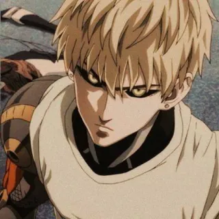🥊 Genos One-Punch Man Anime, Cyborg, Blondyn, Genos, One-Punch Man telegram sticker