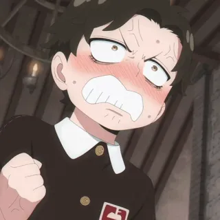 🍪 anime, angry, character, anime character, frustrated, upset telegram sticker
