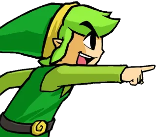 👉 Link The Legend of Zelda Link, Zelda, Videojuego, Nintendo telegram sticker