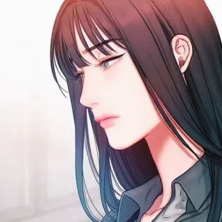 🥀 mujer, retrato, ilustración, arte telegram sticker