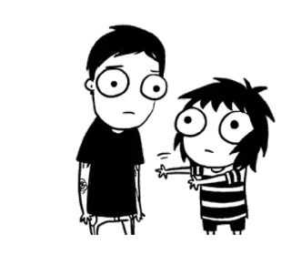 🔮 desenho animado, personagem, emo, gótico, quadrinho, ilustração, desenho telegram sticker