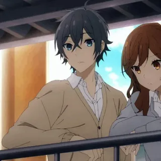 ❤ Anime, Horimiya, Paar, Romantik telegram sticker