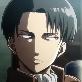 ⚔ Levi Ackerman Attack on Titan Anime, Levi, Attack on Titan, Karakter, Manga telegram sticker