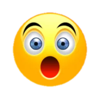 😮 Emoji, Sorpresa, Shock, Cara, Amarillo telegram sticker
