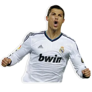 😠 Cristiano Ronaldo football, joueur, sport, célébration, fête whatsapp sticker