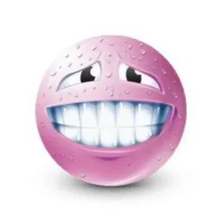 😉 表情符号, 微笑, 粉色, 可爱, 脸 telegram sticker