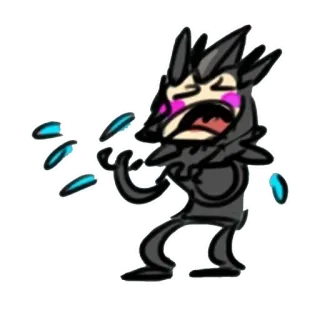 😭 crying, cartoon, sad, emotion, character telegram sticker