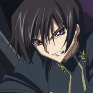 🧩 Lelouch Lamperouge Code Geass Аниме, Персонаж, Лелуш, Лелуш Ламперуж, Code Geass telegram sticker