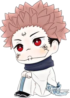 😊 Ryomen Sukuna Jujutsu Kaisen Anime, Manga, Chibi, Fanart, Sukuna, Jujutsu Kaisen telegram sticker