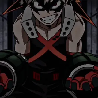 ❤️‍🔥 Bakugo My Hero Academia Bakugo, My Hero Academia, Anime, Manga, Personage telegram sticker